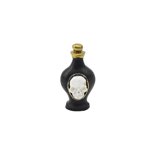 Mini Black & White Skull Potion Bottle Set by Ashland®